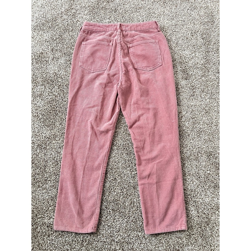 Pacsun Mom Jean High Rise Straight Leg Pink Corduroy Size 29 - Picture 5 of 9